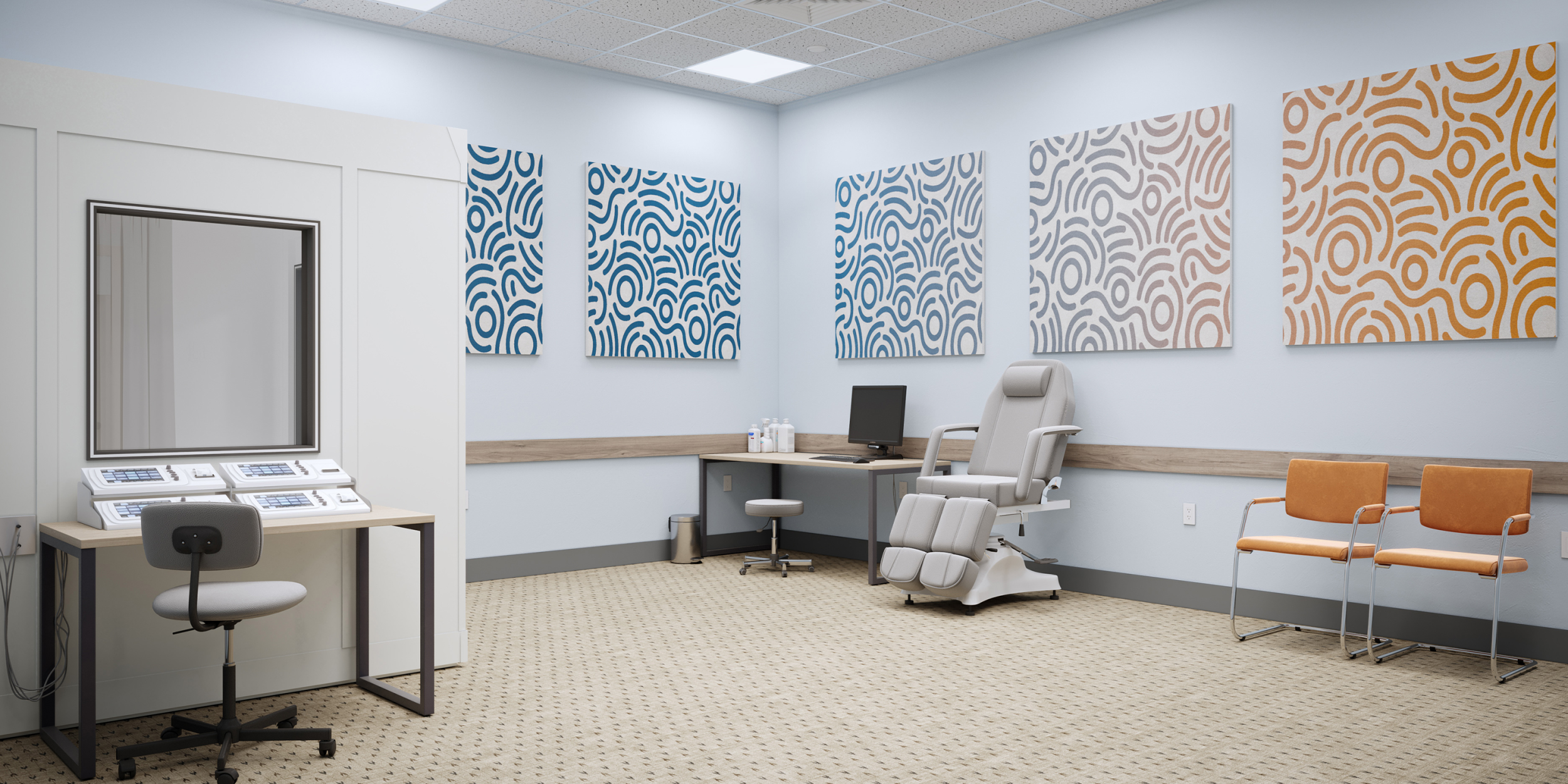 audiology room soundproofing panels